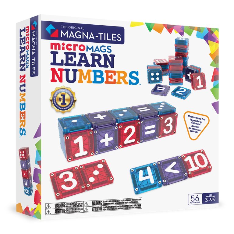 microMAGS Learn Numbers 56 Piece Set